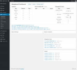 Page screenshot: MangBoard