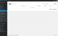 Page screenshot: MangBoard &rarr; Board Setting