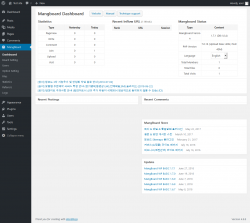 Page screenshot: MangBoard