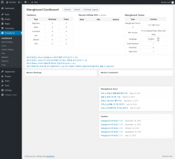 Page screenshot: MangBoard