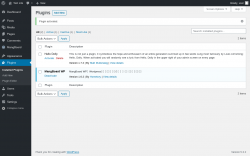 Page screenshot: Plugins &lsaquo; Test site &mdash; WordPress