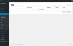 Page screenshot: MangBoard &rarr; Board Setting