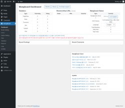 Page screenshot: MangBoard