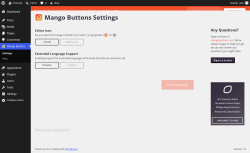 Page screenshot: Mango Buttons