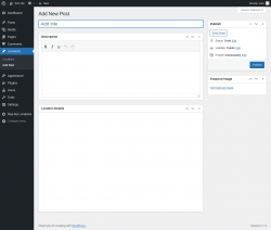 Page screenshot: Locations &rarr; Add New