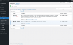 Page screenshot: Plugins &lsaquo; Test site &mdash; WordPress