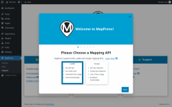 Page screenshot: Support ‹ Test site — WordPress