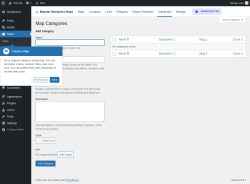 Page screenshot: Maps → Map Categories