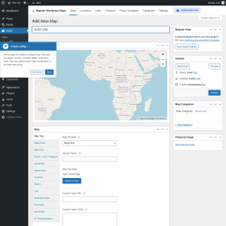 Page screenshot: Maps → Add New Map