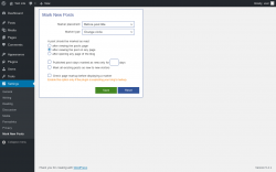 Page screenshot: Settings &rarr; Mark New Posts