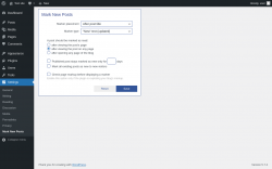 Page screenshot: Settings &rarr; Mark New Posts