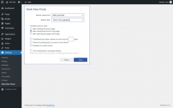 Page screenshot: Settings &rarr; Mark New Posts
