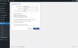 Page screenshot: Settings &rarr; Mark New Posts
