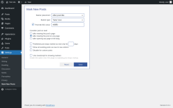 Page screenshot: Settings &rarr; Mark New Posts