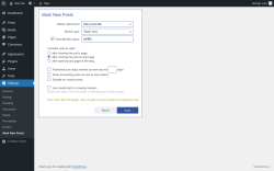 Page screenshot: Settings &rarr; Mark New Posts