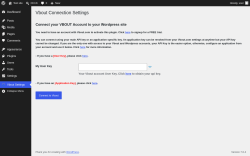 Page screenshot: Vbout Settings