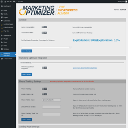 Page screenshot: Marketing Optimizer