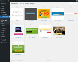 Page screenshot: Calls-To-Action → Add New Calls-To-Action