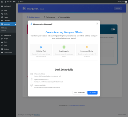 Page screenshot: MarqueeX &rarr; Settings