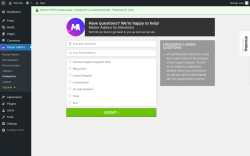 Page screenshot: Master Addons &rarr; Contact Us