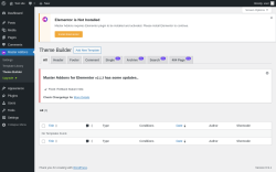 Page screenshot: Master Addons &rarr; Theme Builder