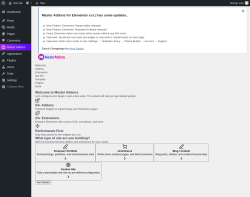 Page screenshot: Setup Wizard &lsaquo; Test site &mdash; WordPress