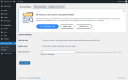 Page screenshot: Master Slider → Settings