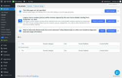 Page screenshot: MS LMS → Courses