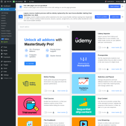 Page screenshot: MS LMS → PRO Addons
