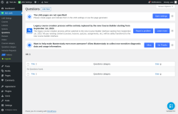 Page screenshot: MS LMS → Questions