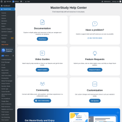 Page screenshot: MasterStudy → Help Center