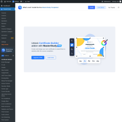 Page screenshot: MasterStudy → Certificate Builder