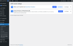 Page screenshot: Tools → LMS course ratings