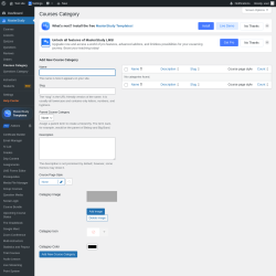 Page screenshot: MasterStudy → Courses Category