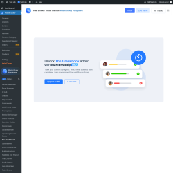 Page screenshot: MasterStudy → The Gradebook