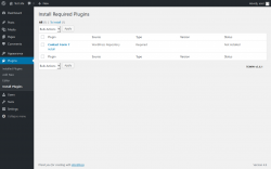 Page screenshot: Plugins 0 → Install Plugins