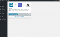 Page screenshot: Material Design ‹ Test site — WordPress