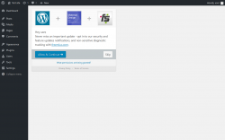 Page screenshot: Material Design ‹ Test site — WordPress