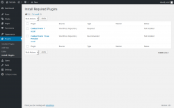Page screenshot: Plugins 0 → Install Plugins