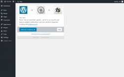 Page screenshot: Material Design ‹ Test site — WordPress