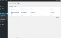 Page screenshot: Plugins  → Install Plugins