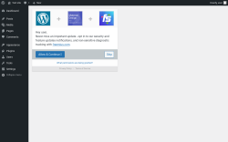 Page screenshot: Material Design ‹ Test site — WordPress