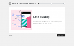 Page screenshot: Material → Onboarding Wizard
