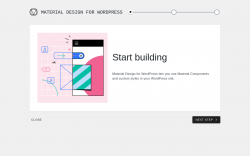 Page screenshot: Material → Onboarding Wizard