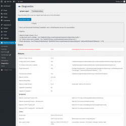 Page screenshot: Matomo Analytics &rarr; Diagnostics