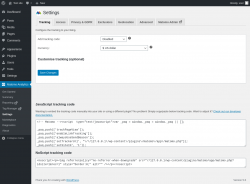 Page screenshot: Matomo Analytics &rarr; Settings
