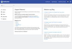 Page screenshot: Matomo Analytics &rarr; Settings &rarr; Matomo Admin 