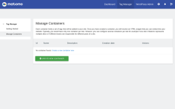 Page screenshot: Matomo Analytics &rarr; Tag Manager 