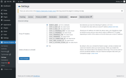 Page screenshot: Matomo Analytics &rarr; Settings &rarr; Advanced