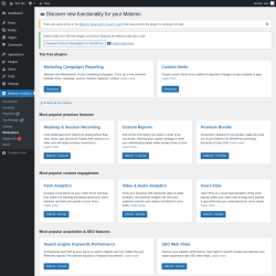 Page screenshot: Matomo Analytics &rarr; Marketplace